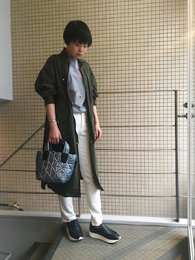 「VeeCollective（ヴィーコレクティブ）のアイテム」を使った、funayamaさん（レディース・163cm）の春コーディネート