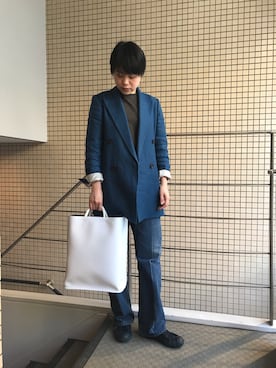 「19ss」｜「アイテム（ジャケット/アウター）」を使った、funayamaさん（レディース・163cm）の春コーディネート