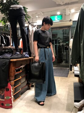 「ENSOR CIVET（アンソール）のアイテム」を使った、funayamaさん（レディース・163cm）の夏コーディネート