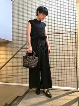 「VeeCollective（ヴィーコレクティブ）のアイテム」を使った、funayamaさん（レディース・163cm）の夏コーディネート
