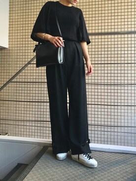 「EZUMi（エズミ）のアイテム（その他パンツ）」を使った、funayamaさん（レディース・163cm）の夏コーディネート