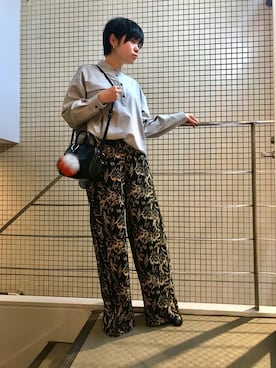 「ガラパン」｜「アイテム（財布/小物）」を使った、funayamaさん（レディース・163cm）の秋コーディネート