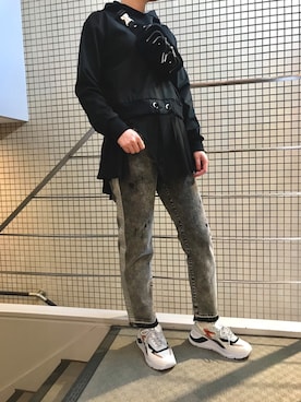 「Nunoo（ヌノー）のアイテム」を使った、funayamaさん（レディース・163cm）の冬コーディネート