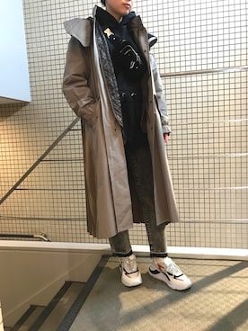 「Nunoo（ヌノー）のアイテム」を使った、funayamaさん（レディース・163cm）の冬コーディネート