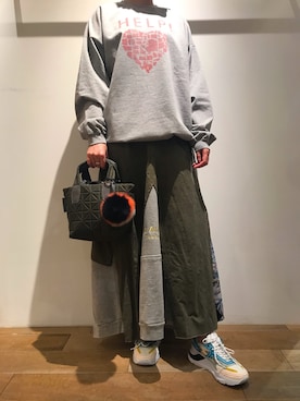 「VINTI ANDREWS（ヴィンティアンドリュース）のアイテム」を使った、funayamaさん（レディース・163cm）の冬コーディネート