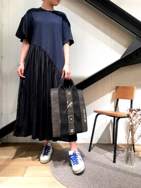 「B'2nd（ビーセカンド）のアイテム（ワンピース/ドレス）」を使った、funayamaさん（レディース・163cm）の春コーディネート