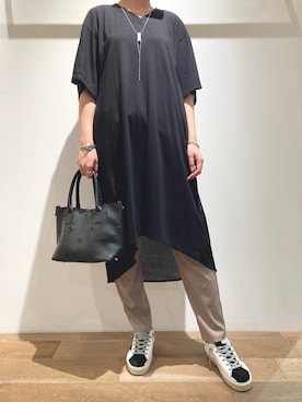 「ANNE MARIE CHAGNON（アンマリーシャニョン）のアイテム」を使った、funayamaさん（レディース・163cm）の秋コーディネート