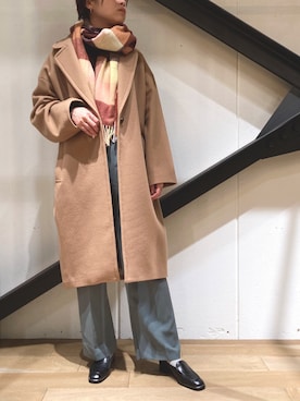 「HOLZWEILER（ホルツワイラー）のアイテム」を使った、funayamaさん（レディース・163cm）の冬コーディネート