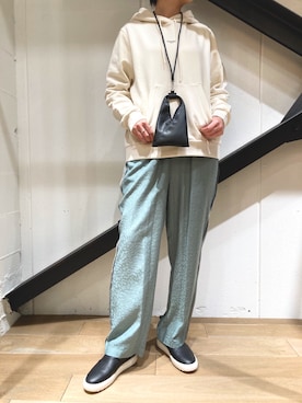 「MM6 Maison Margiela（ｴﾑｴﾑｼｯｸｽ ﾒｿﾞﾝ ﾏﾙｼﾞｪﾗ）のアイテム（財布/小物）」を使った、funayamaさん（レディース・163cm）の冬コーディネート
