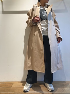 「MONCLER（モンクレール）のアイテム（ジャケット/アウター）」を使った、funayamaさん（レディース・163cm）の冬コーディネート