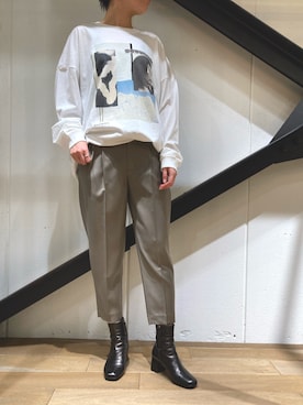 「THE KEIJI（ザ ケイジ）のアイテム」を使った、funayamaさん（レディース・163cm）の冬コーディネート