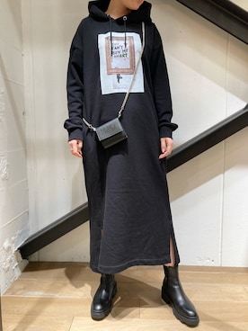 「MM6 Maison Margiela（ｴﾑｴﾑｼｯｸｽ ﾒｿﾞﾝ ﾏﾙｼﾞｪﾗ）のアイテム（財布/小物）」を使った、funayamaさん（レディース・163cm）の冬コーディネート