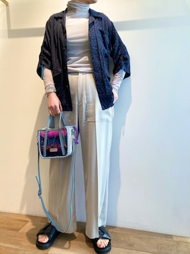 「FEMMENT（ファモン）のアイテム」を使った、funayamaさん（レディース・163cm）の春コーディネート