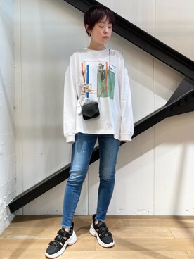 「B'2nd（ビーセカンド）のアイテム（財布/小物）」を使った、funayamaさん（レディース・163cm）の春コーディネート