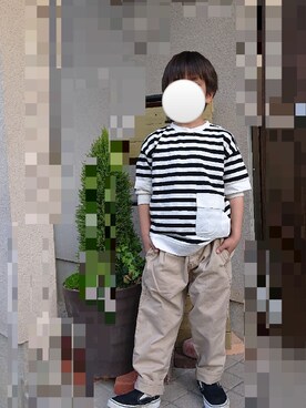 「爽やかコーデ」｜kootayさん（キッズ・125cm）の春コーディネート