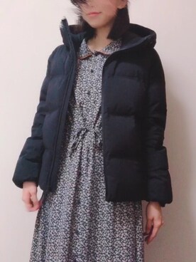 「archives（アルシーヴ）のアイテム（シャツワンピース）」を使った、risaさん（レディース・160cm）の冬コーディネート