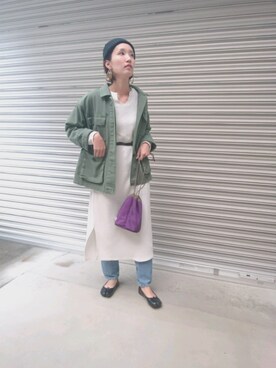 「Sinfu（シンフ）のアイテム」を使った、ＴＳＵＢasaさん（レディース・163cm）の秋コーディネート