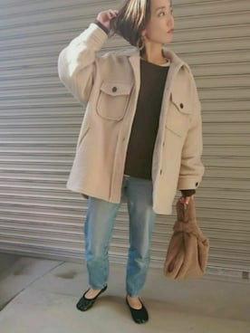 「足袋」｜「アイテム（その他アウター）」を使った、ＴＳＵＢasaさん（レディース・163cm）の秋コーディネート