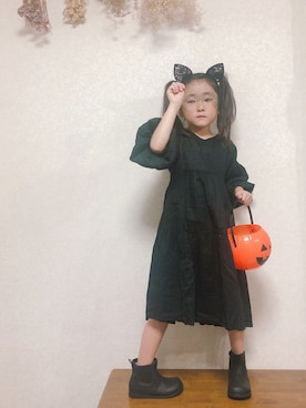 「handmade」｜「アイテム（ブーツ）」を使った、yunaa さん（キッズ・110cm）の秋コーディネート