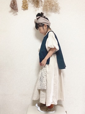 「handmade」｜「アイテム（その他）」を使った、yunaa さん（キッズ・120cm）の秋コーディネート