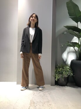 Kana Okutaさん（レディース・166cm）の冬コーディネート