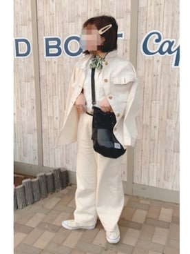 「CONVERSE（コンバース）のconverse（コンバース） ALL STAR OX（オールスターOX）（スニーカー）」を使った、bambiさん（レディース・160cm）の春コーディネート