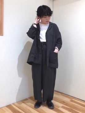 「Samansa Mos2（サマンサ モスモス）のアイテム（テーラードジャケット）」を使った、かみじありささん（レディース・164cm）の春コーディネート