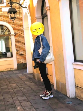 「JUNRED（ジュンレッド）のアイテム（トートバッグ）」を使った、ke-taさん（メンズ・173cm）の春コーディネート