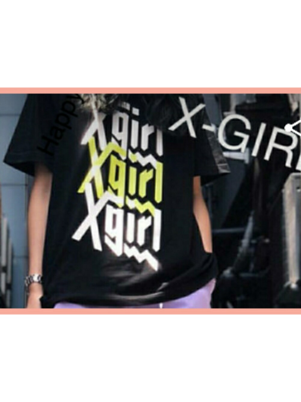 「X-girlのアイテム（Tシャツ/カットソー、ブラック系）」を使った、🍵麻亜羅&まこづ🍵【プロフ必読】さん（レディース・156cm）の春コーディネートの1枚目の写真