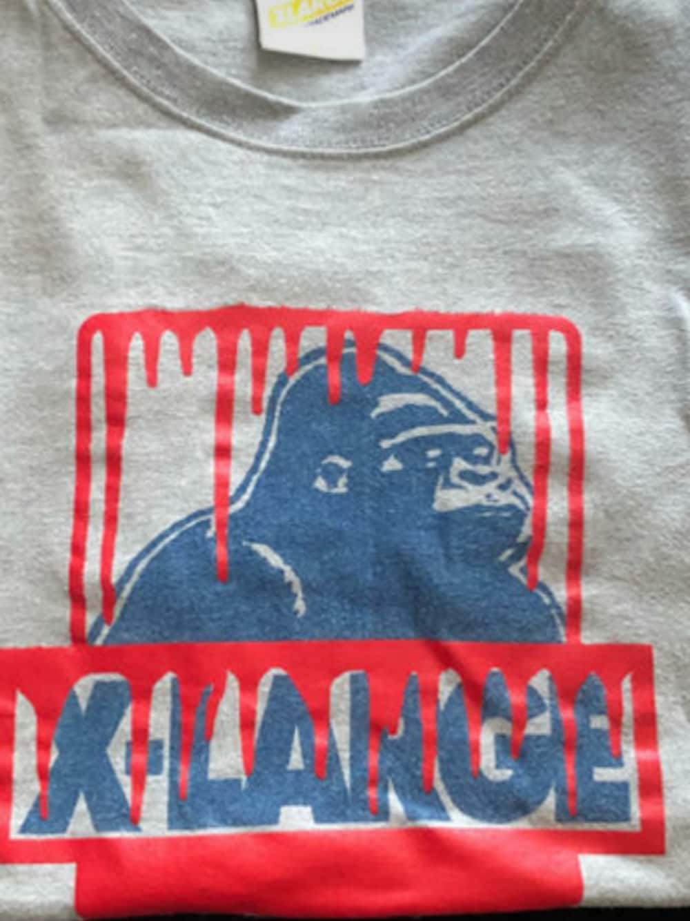 「XLARGEのアイテム（Tシャツ/カットソー、グレー系）」を使った、🍵麻亜羅&まこづ🍵【プロフ必読】さん（レディース・156cm）の春コーディネートの1枚目の写真