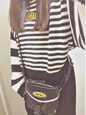 「UNIF（ユニフ）のアイテム（バッグ）」を使った、eee👽さん（レディース・153cm）の秋コーディネート