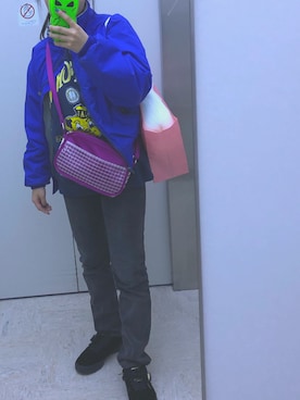 「RIPNDIP（リップンディップ）のアイテム（財布/小物）」を使った、eee👽さん（レディース・154cm）の冬コーディネート