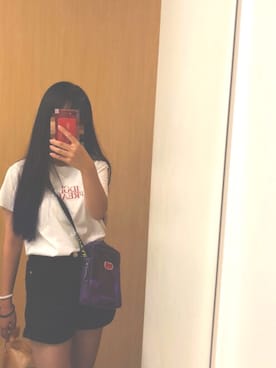 「Marc by Marc Jacobs（マークバイマークジェイコブス）のアイテム（ブレスレット）」を使った、eee👽さん（レディース・154cm）の夏コーディネート