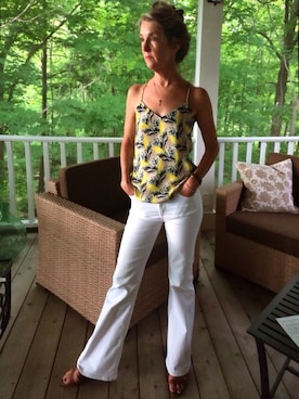 「J.CREW（ジェイクルー）のアイテム（シューズ）」を使った、SHEILAGさん（レディース・173cm）の春コーディネート