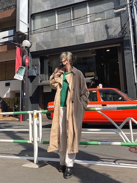 「FUN（ファン）のアイテム（ジャケット/アウター）」を使った、こころさん（レディース・163cm）の冬コーディネート