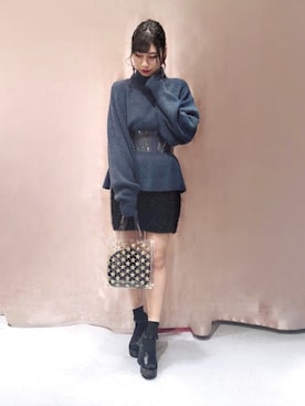 「リルリリー」｜「アイテム（アクセサリー）」を使った、kanaeさん（レディース・159cm）の秋コーディネート