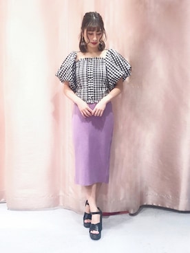 「リルリリー」｜「アイテム（アクセサリー）」を使った、kanaeさん（レディース・159cm）の春コーディネート