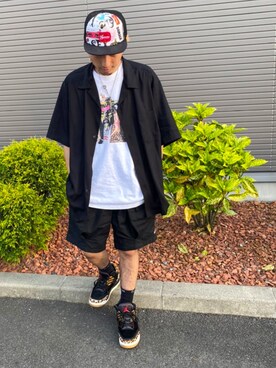 「KINGSIZE（キングサイズ）のアイテム」を使った、ブレヒロさん（メンズ・168cm）の春コーディネート