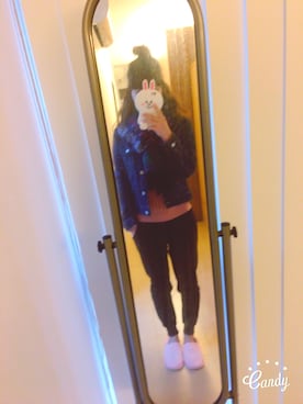 「SPINNS（スピンズ）のアイテム（マフラー）」を使った、aya＊Fさん（レディース・157cm）の冬コーディネート