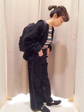 「アイテム（ブルゾン）」を使った、バヤコさん（レディース・161cm・30代）の秋コーディネート