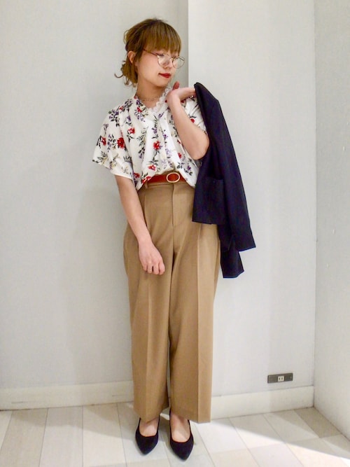 GLOBAL WORK �C�I�����[���V����o���R����̃V���c/�u���E�X�u���炳�烊���b�N�X�v�����g�u���E�X����/817556�iGLOBAL WORK�b�O���[�o�����[�N�j�v���g�����R�[�f�B�l�[�g