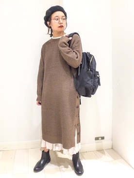 バヤコさん(レディース・161cm)の冬コーディネート