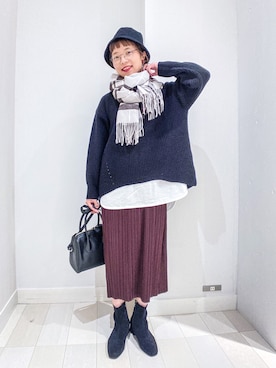 「アイテム（その他）」を使った、バヤコさん（レディース・161cm・30代）の冬コーディネート