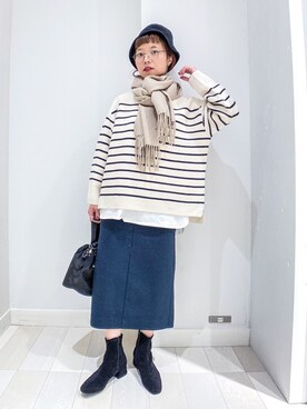 「アイテム（その他）」を使った、バヤコさん（レディース・161cm・30代）の冬コーディネート