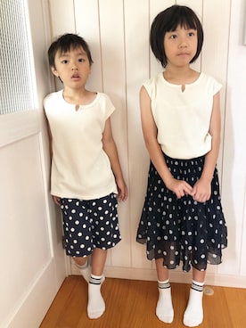 fumika.mさん（キッズ・122cm）の夏コーディネート