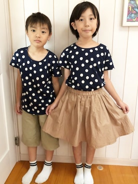 fumika.mさん（キッズ・122cm）の夏コーディネート