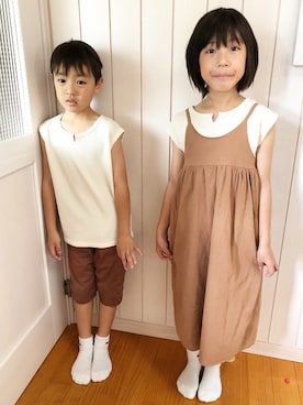 fumika.mさん（キッズ・122cm）の夏コーディネート