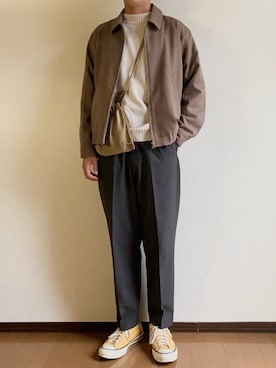 「CONVERSE（コンバース）のConverse 1970s Chuck Taylor All Star Canvas Sneakers（スニーカー）」を使った、raiさん（メンズ・177cm）の秋コーディネート