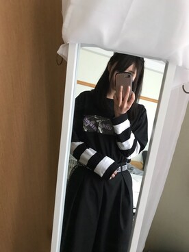 「GU（ジーユー）のアイテム（つなぎ/オールインワン）」を使った、かえでさん（レディース・158cm）の春コーディネート