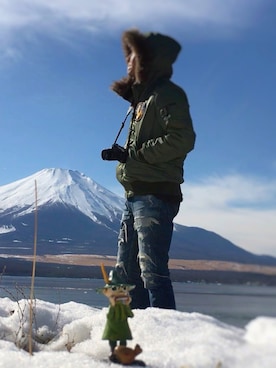 「冬」｜「アイテム（フィギュア）」を使った、皓士さん（メンズ・167cm）の冬コーディネート